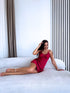 Satin nightgown "RED WHISPER" 2109 PRE-ORDER